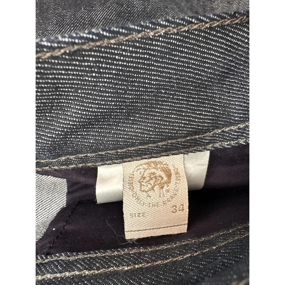 Diesel Safado Regular‎ Slim Straight Jeans Mens 34x34 Wash 008Z8 Selvedge Denim
